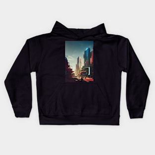 Cyberpunk City Series Kids Hoodie